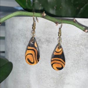 Egyptian Sands Raindrop Clay Earrings